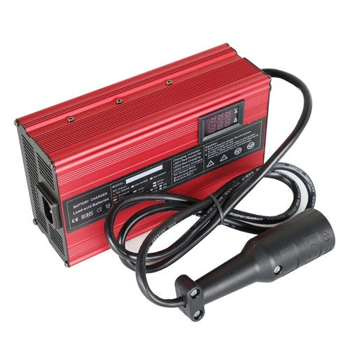 DURAFORCE 48 Volt 10 Amp Battery Charger Fit For Club Car Golf Cart 3-Pin Round Plug
