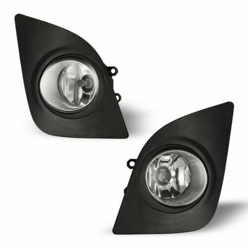 Pair Front Clear Fog Lights Wiring Switch Kit Fit 2014-2016 Toyota Corolla L LE