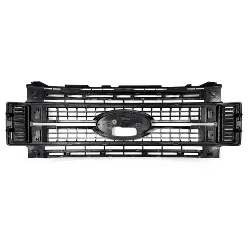 Platinum Front Upper Grille Gloss Black For Ford F250 F350 Super Duty 2017-2019