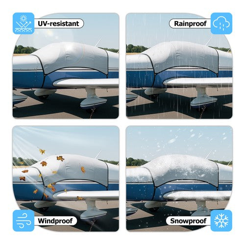 DURAFORCE New Waterproof Cabin & Windshield Covers For Piper PA 28