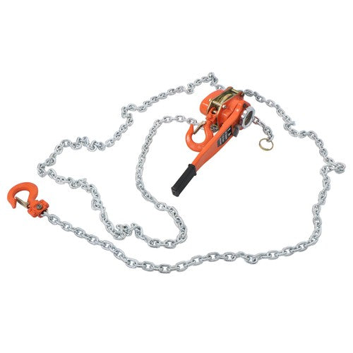 DURAFORCE 1.5 Ton Manual Lever Chain Hoist, 3300LB Capacity, 360° Hook, 20FT G80 Chain