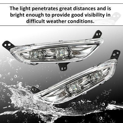 For 2015 2016 Chrysler 200 Direct Replacement Fog Light Bumper Lamp LED LH RH Side