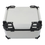DURAFORCE 55L Silver Luggage Waterproof Tail Box Scooter Trunk Storage Top Case Motorcycle