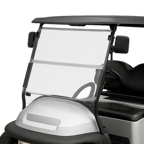 DURAFORCE Clear Folding Windshield Golf Cart Windscreen For Club Car Precedent 2004-UP