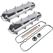DURAFORCE Polished Engine Valve Covers for Chevy Small Block LT GEN V 5.3 6.2 LT4 L83 L86