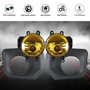 DURAFORCE Smoked Driving Fog Lights+Wiring Switch Bezel Kit For 16-20 Toyota Tacoma 2.7L
