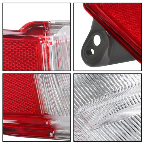 DURAFORCE Red/White Lens For Honda Pilot 2016-2018 Halogen Passenger/RH Side Back Up Light