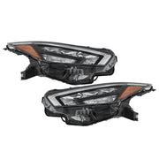 DURAFORCE Clear Lens New For Nissan Versa S SR SV 2020-2021 Pair Headlight Replacement LED