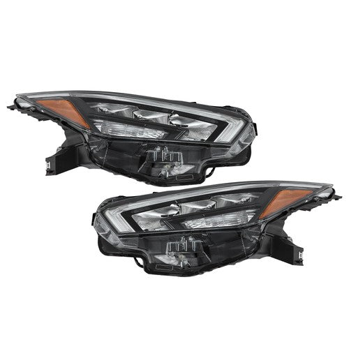 DURAFORCE Clear Lens New For Nissan Versa S SR SV 2020-2021 Pair Headlight Replacement LED