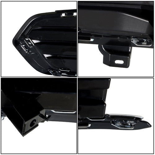 DURAFORCE Front Fog Lamp Cover For Cadillac XT5 2017-2019 Black New Driver+Passenger Side