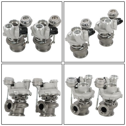 DURAFORCE 11657576985 2PCS Turbocharger for BMW 550i 650i 750i X5 X6 xDrive N63 4.4L V8
