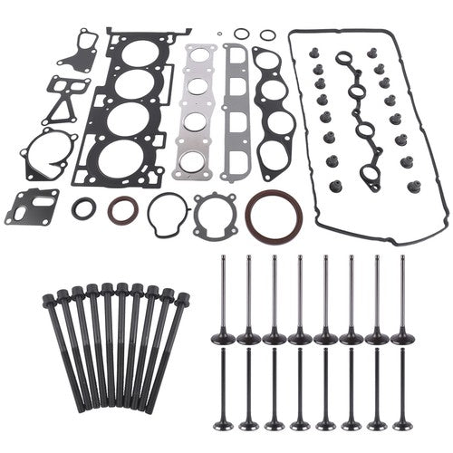 DURAFORCE Head Gasket Bolts + Valves Set for Hyundai Sonata Genesis Coupe Kia Optima 11-16