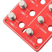 DURAFORCE New 28 Thread Identifier Gauge Screw Nut and Bolt Thread Checker Inch and Metri