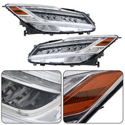 DURAFORCE Headlights Fit For Honda Accord Sedan 2016-2017 Projector LH & RH Pair Set LED