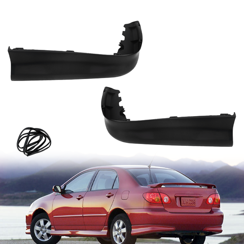 DURAFORCE Rear Bumper Spoiler Splitter Lip Black Body Kit for 2003 04 for Toyota Corolla