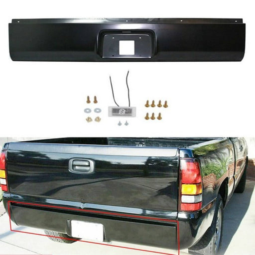DURAFORCE Fit For Silverado Sierra 1999-2007 Rear Steel Bumper Roll Pan Fleetside