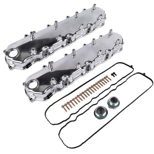 DURAFORCE Polished Engine Valve Covers for Chevy Small Block LT GEN V 5.3 6.2 LT4 L83 L86