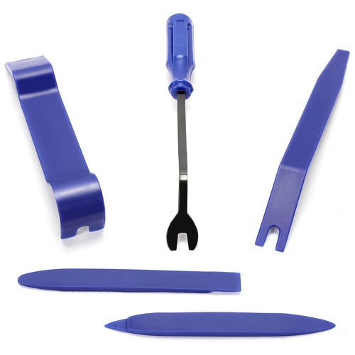 DURAFORCE 5PCS Trim Removal Pry Tool Set For Car Radio Panel Door Dash Clip Fasteners