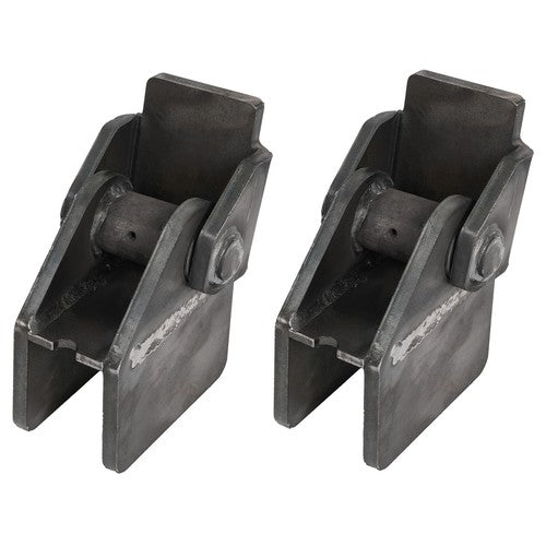 DURAFORCE Weld On Steel Dump Hinges For Truck Trailer 2 Inch Rectangular Tube 2PCS
