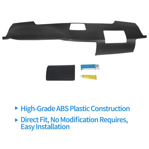 Overlay Dash Cover Dashboard Black for Toyota 4Runner 2003-2009 With Speaker Holes