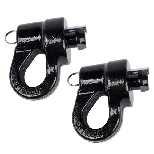 DURAFORCE Pair Gooseneck Safety Chain Anchors 60691 For Chevrolet Silverado 2500 3500 HD