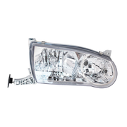 DURAFORCE Headlights Headlamps Left+Right for Toyota Corolla 2001 2002 w/o Corner Signal