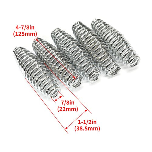 DURAFORCE 5PC 5" Spring Steel Spring Handle BBQ Smoker Grill Pit Wood Furnace Stove 5 Pack