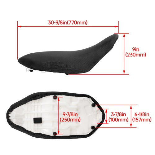 Black Complete Seat Assembly for Yamaha Raptor 700 700R 2015 2021