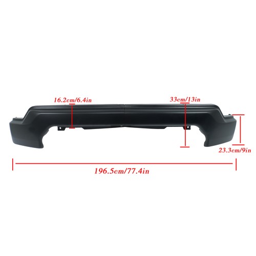 DURAFORCE Durable Split-type Black Front Bumper Assembly Fit For GMC Sierra 1500 2019-2021