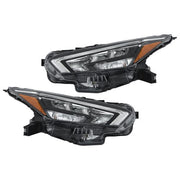 DURAFORCE Clear Lens New For Nissan Versa S SR SV 2020-2021 Pair Headlight Replacement LED