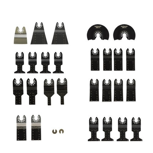 DURAFORCE 29PCS Universal Wood Metal Oscillating Multitool Quick Release Saw Blades New