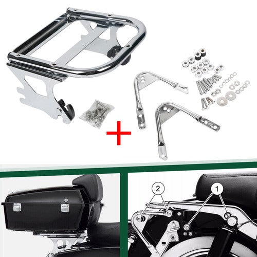 DURAFORCE Quick Detach Luggage Trunk Mount Docking Hardware Kits For Harley Touring 97-08