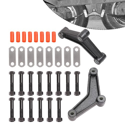 DURAFORCE Tandem Axle Trailer Spring Suspension Shackle Kit for Double Eye Spring