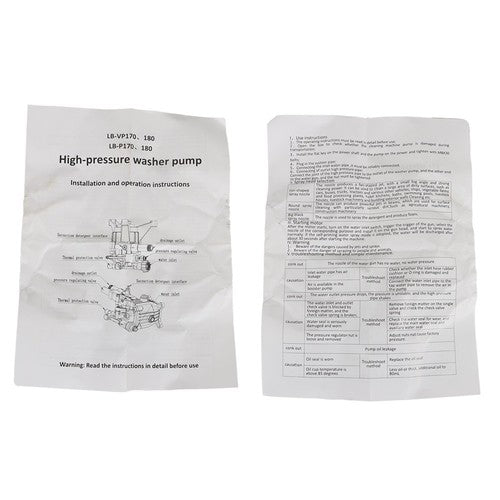 DURAFORCE 2700 PSI Universal Power Pressure Washer Pump 2.4 GPM Flow Rating 7/8" Shaft New