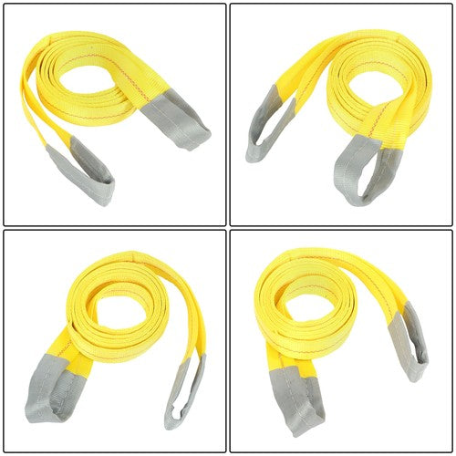 DURAFORCE 4Pack 10ft × 2in Lift Sling Straps Heavy Duty Lifting Slings Web Sling 14000lbs
