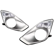 DURAFORCE Pair For 2013 2014 2015 Toyota Avalon Front Fog Light Covers & Turn Signal Lamps