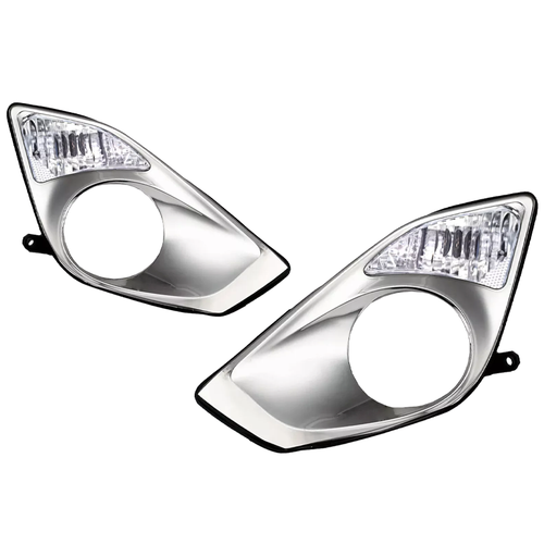 DURAFORCE Pair For 2013 2014 2015 Toyota Avalon Front Fog Light Covers & Turn Signal Lamps