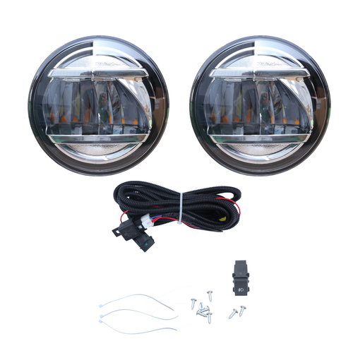 DURAFORCE Fit 2024 Subaru Crosstrek Full LED Front Fog Lights Lamp Double light W/Switch