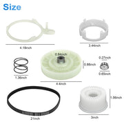 DURAFORCE For Whirlpool W10006356 AP4514410 PS2579377 W10721967 Washer Pulley Clutch Kit