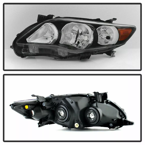 DURAFORCE For 2011-2013 Toyota Corolla Pair Headlights Front Bumper Fog Light Cover Set