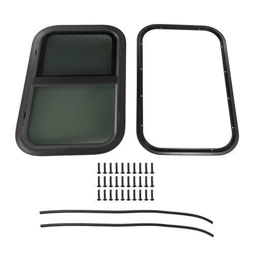 Universal 16 x 25 Horizontal RV Window Tinted Glass Sliding for RV Camper 2 Pack