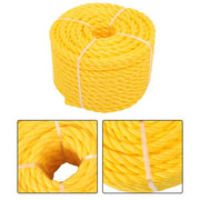 DURAFORCE Orange Yellow 1/2in 100ft 3 Stranded Braided Rope for Boats, Dock, Marine Rope
