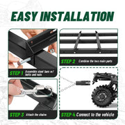 DURAFORCE For ATV/UTV/Tractor Driveway Yard Lawn Leveling Landscape Grader 4FT Drag Harrow