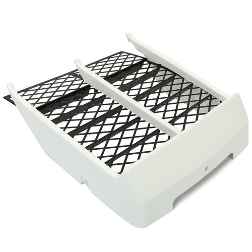 White Radiator Cover Plus Grill for 1987-2006 Yamaha Banshee 350 YFZ350 Front Panel