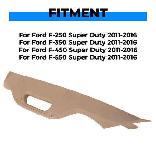 Driver A Pillar Handle Adobe Tan for 2011 2016 Ford F 250 F 350 F 450 Super Duty