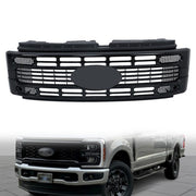 DURAFORCE New Gloss Black Plastic Front Upper Grill Grille For Ford F250 XL/XLT 2023 2024