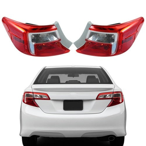 DURAFORCE Fit For Toyota Camry 2012-2014 One Pair Outer LH + RH Tail Light Brake Lamp