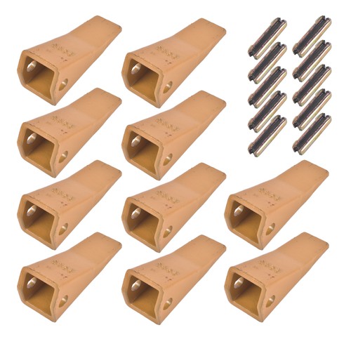 DURAFORCE 23 230 Series 230S Bucket Teeth with 23TF/23FP Flex Pins for Excavator 10 Piece