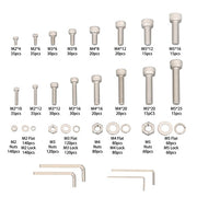 DURAFORCE 1600 Piece Metric Screw Assortment,M2 M3 M4 M5 Metric Bolt ,304 Stainless Steel