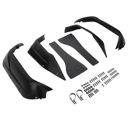 DURAFORCE Black Extended Fender Flares with Hardware for Yamaha Viking VI 2014 2015-2023 PE